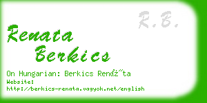 renata berkics business card